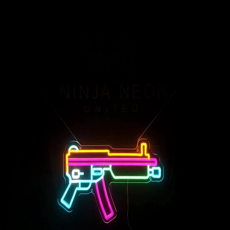 Customized Gun Neon Sign