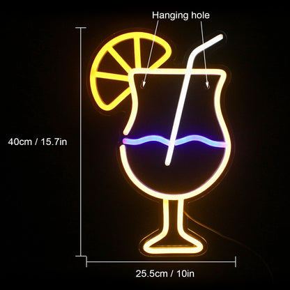 Drink Cup Neon LED Sign